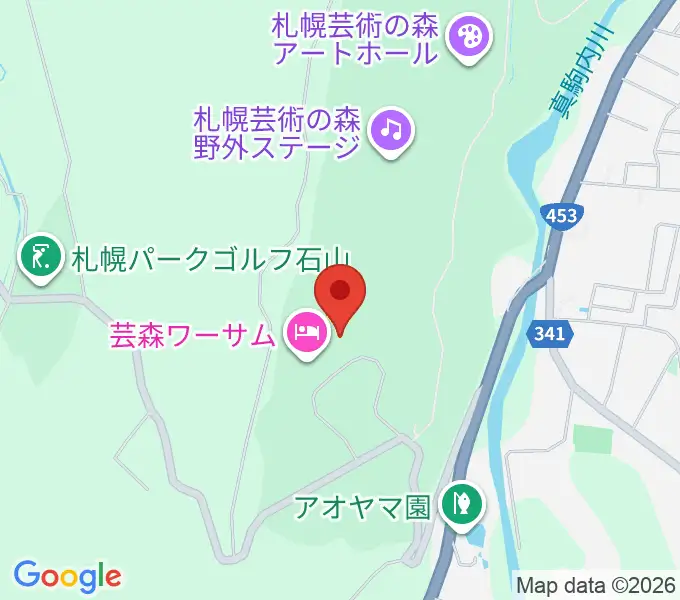 芸森スタジオの地図