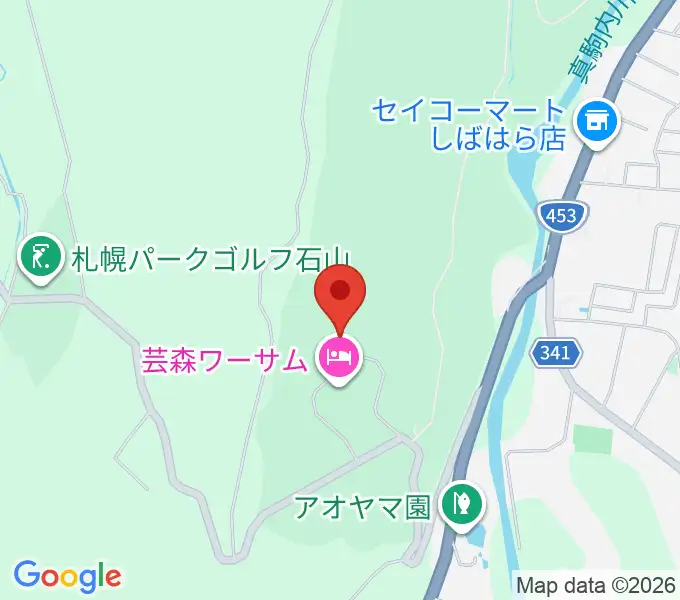 芸森スタジオの地図