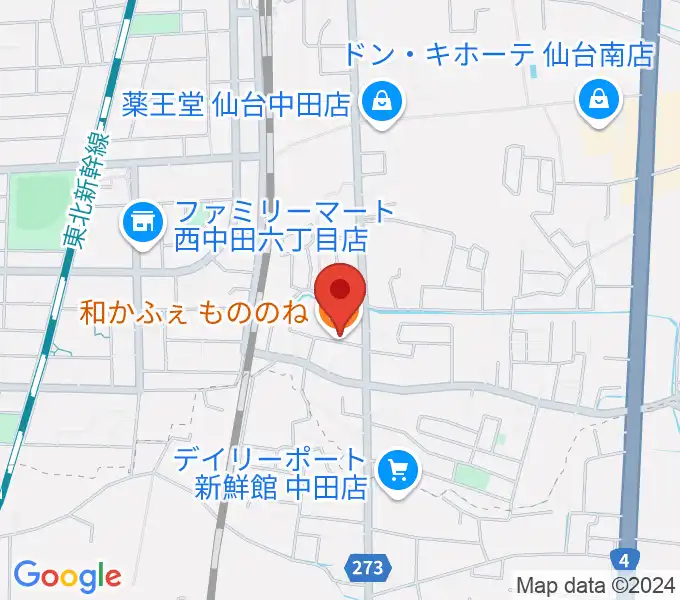 渡辺スタジオの地図