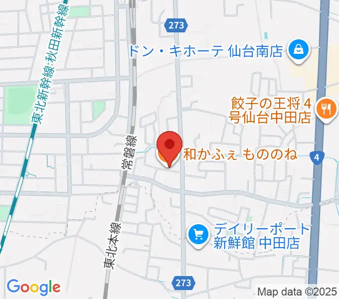 渡辺スタジオの地図