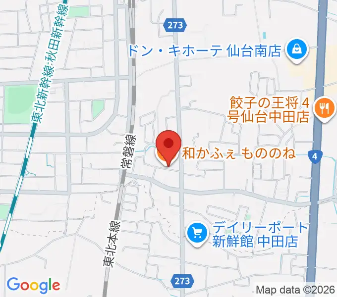 渡辺スタジオの地図