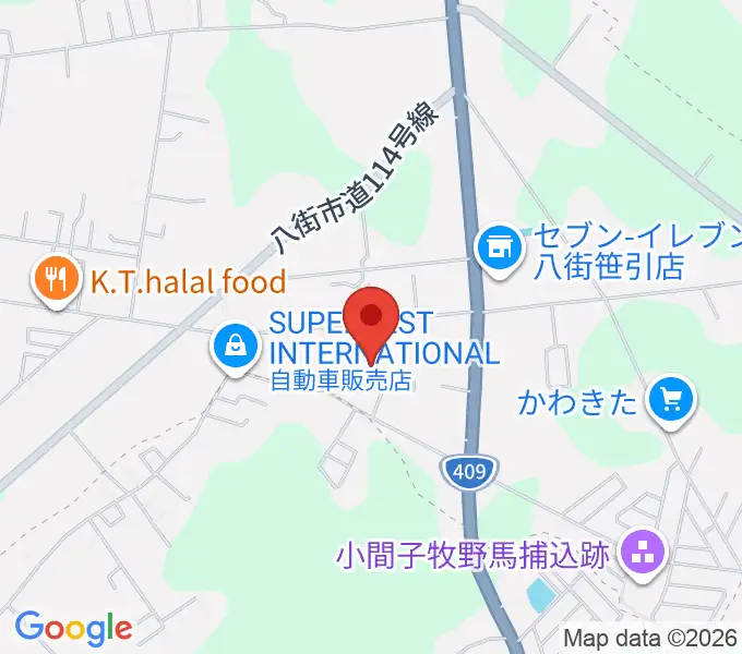 音楽スタジオ エスペラントの地図