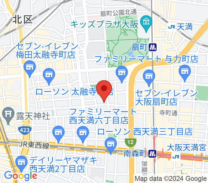 ボイトレ大阪F-COMMUNITY梅田校の場所