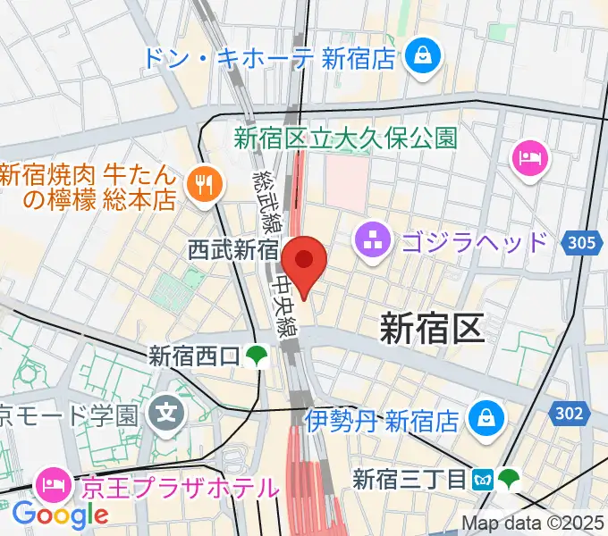 島村楽器 新宿PePe店の地図