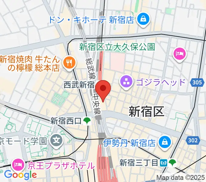 島村楽器 新宿PePe店の地図