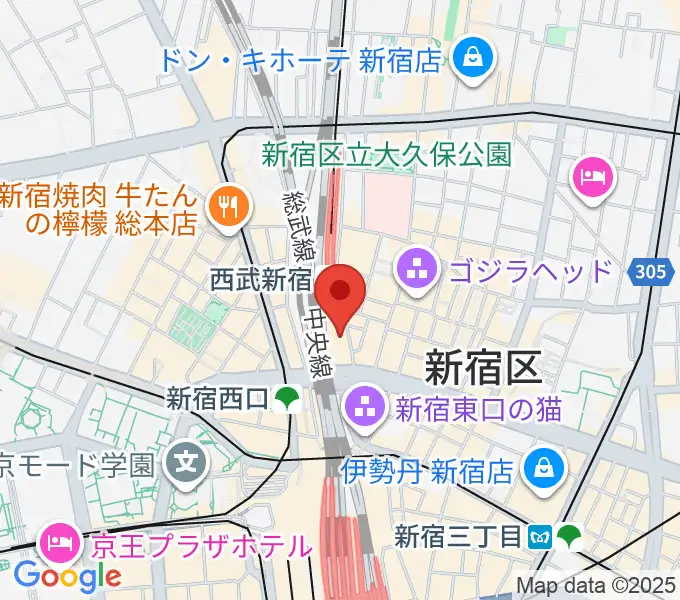 島村楽器 新宿PePe店の地図