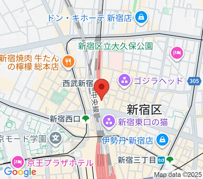 島村楽器 新宿PePe店の地図