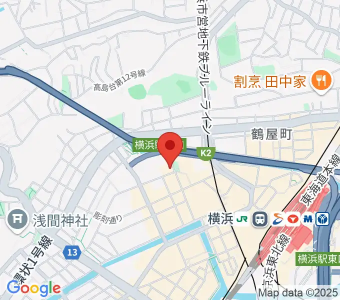 横浜ジャムラボの地図