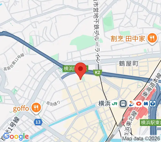 横浜ジャムラボの地図