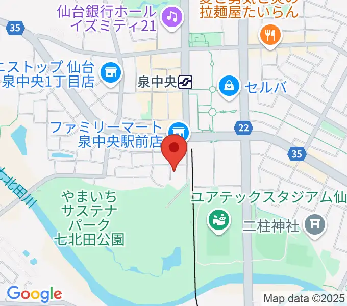 アライミュージックアカデミートゥッティの地図