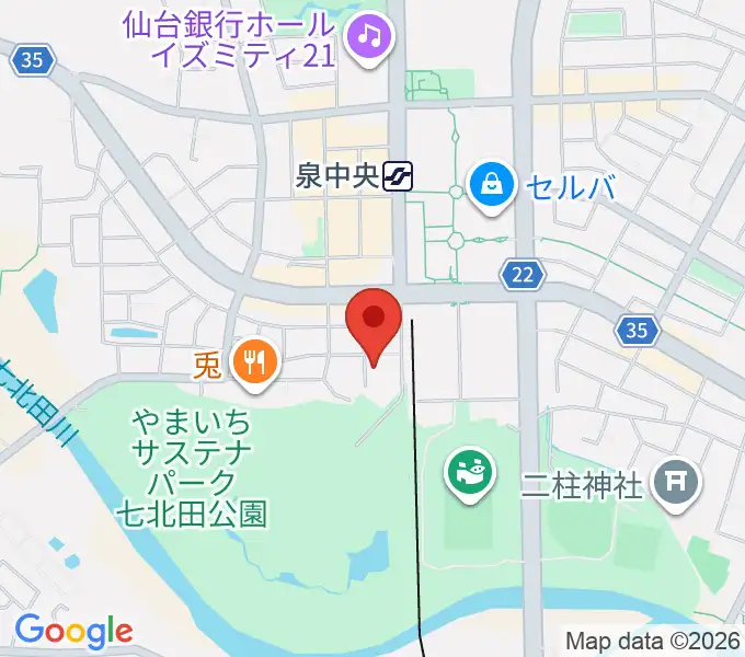 アライミュージックアカデミートゥッティの地図