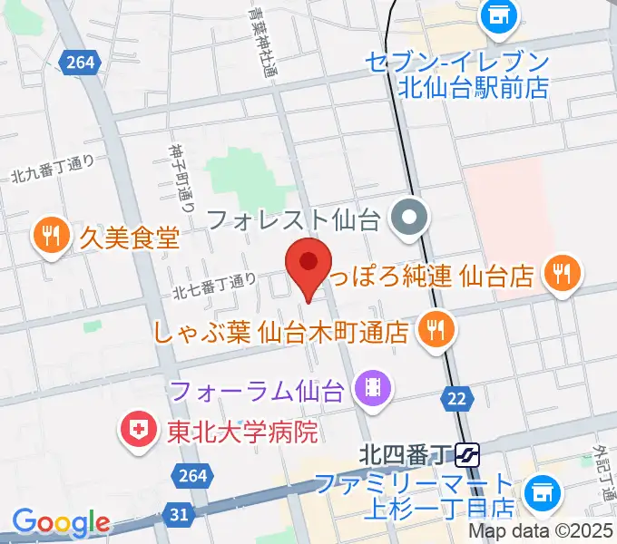 渡邊音楽教室の地図