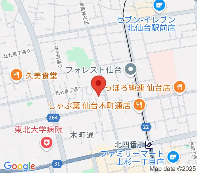 渡邊音楽教室の地図