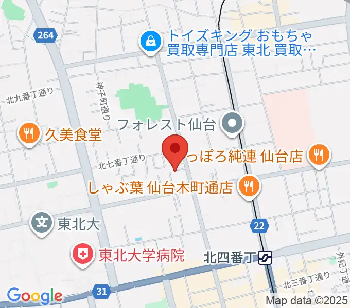 渡邊音楽教室の地図