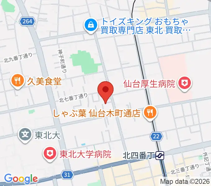 渡邊音楽教室の地図