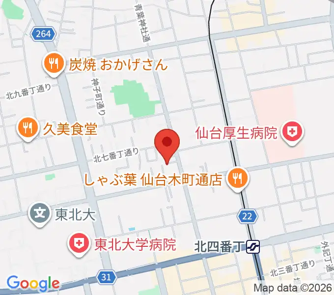 渡邊音楽教室の地図