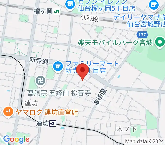 内山ヒロミピアノ教室の地図