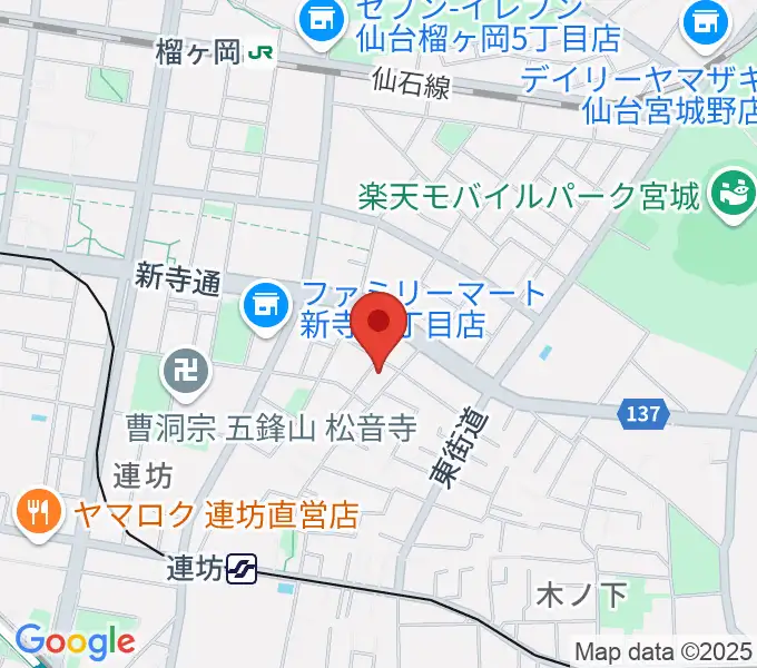 内山ヒロミピアノ教室の地図