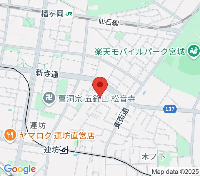 内山ヒロミピアノ教室の地図