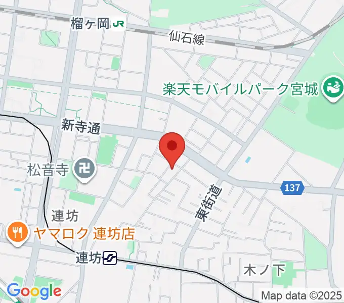 内山ヒロミピアノ教室の地図