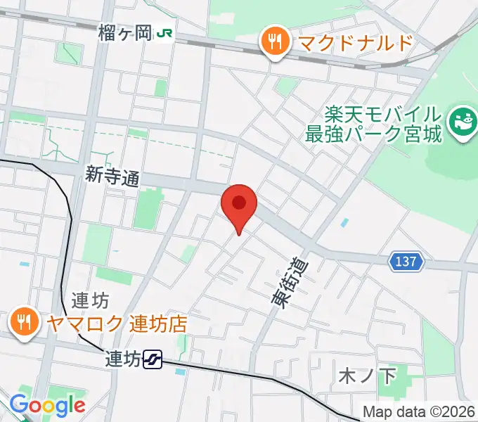 内山ヒロミピアノ教室の地図