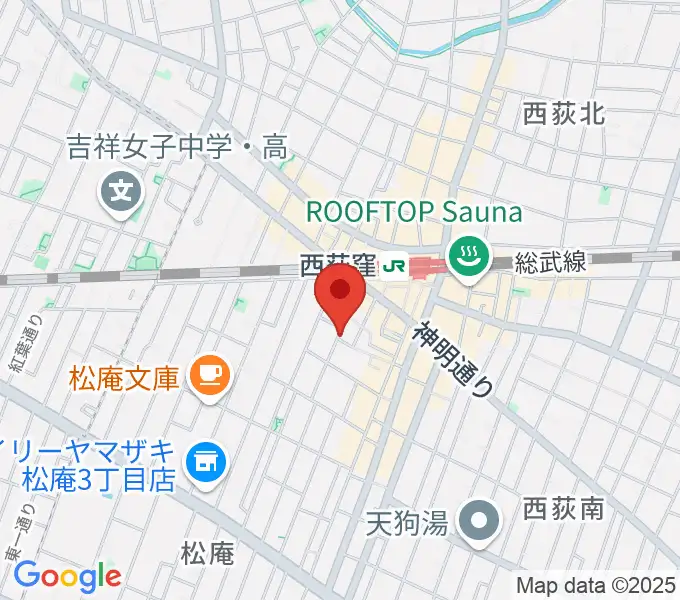 ベルク・バイオリン工房の地図