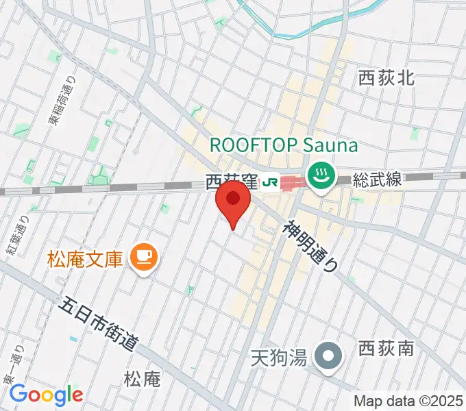 ベルク・バイオリン工房の地図