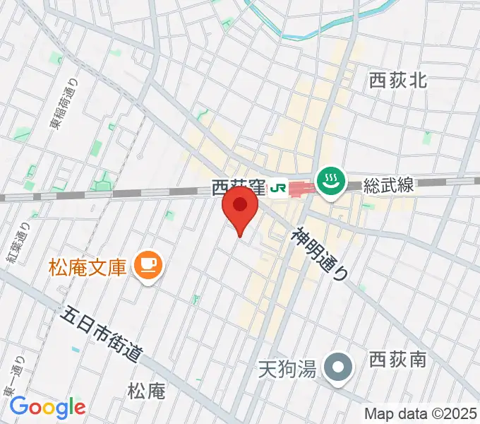 ベルク・バイオリン工房の地図
