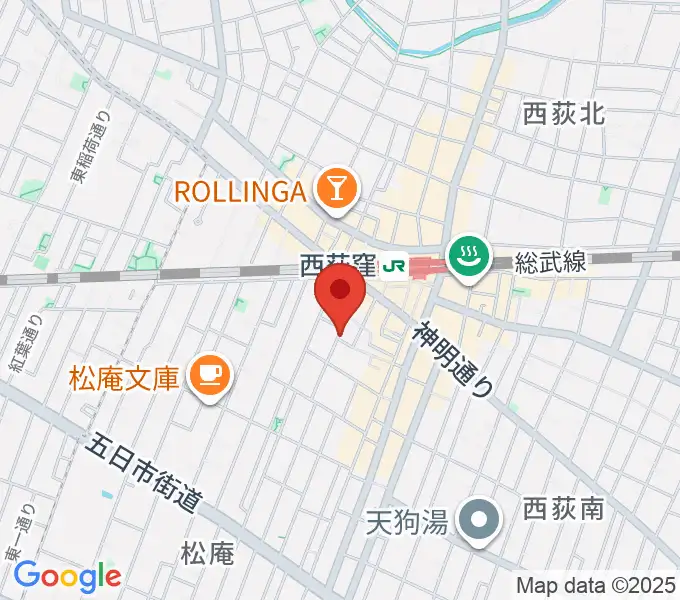 ベルク・バイオリン工房の地図