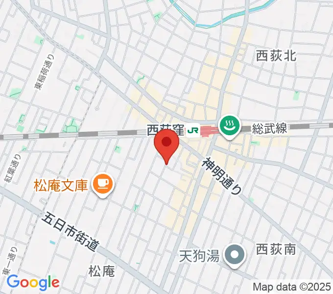 ベルク・バイオリン工房の地図