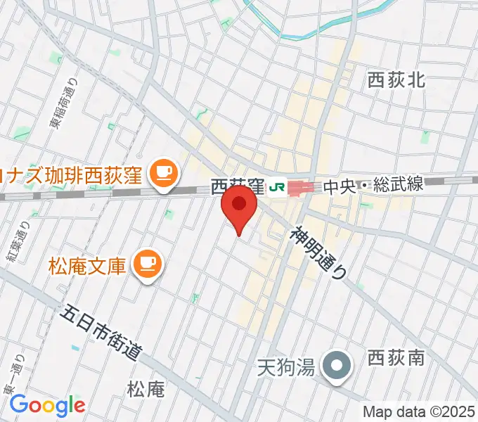 ベルク・バイオリン工房の地図