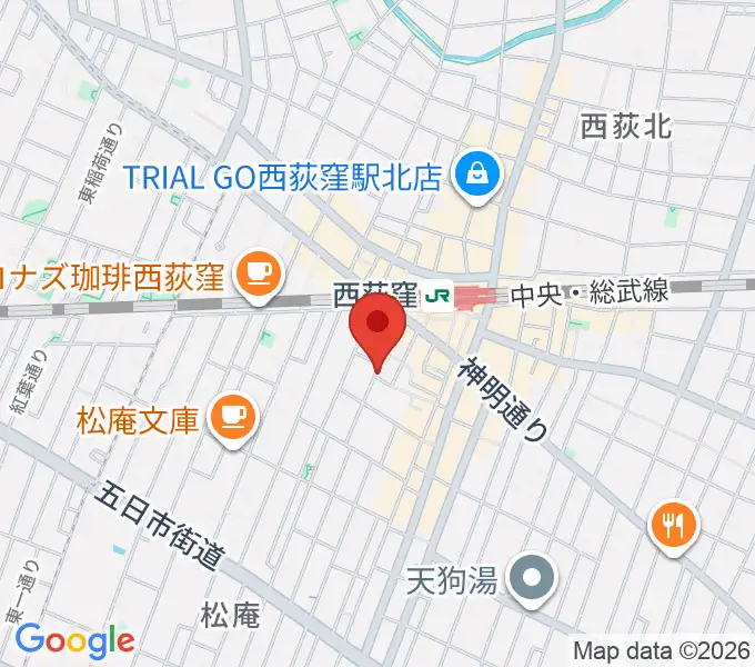 ベルク・バイオリン工房の地図