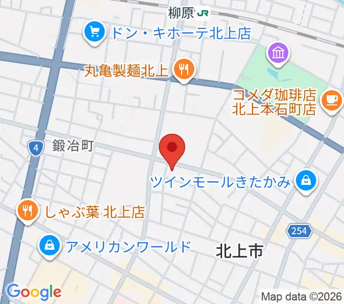 玉山音楽教室の地図