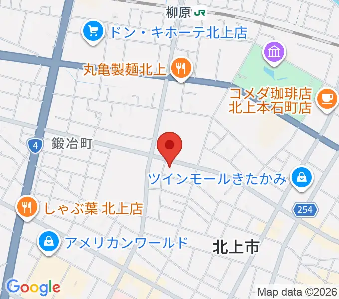 玉山音楽教室の地図