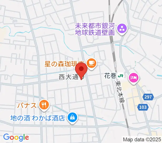 正時堂ピアノハウスの地図