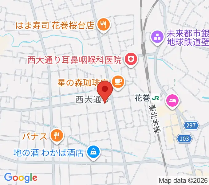 正時堂ピアノハウスの地図
