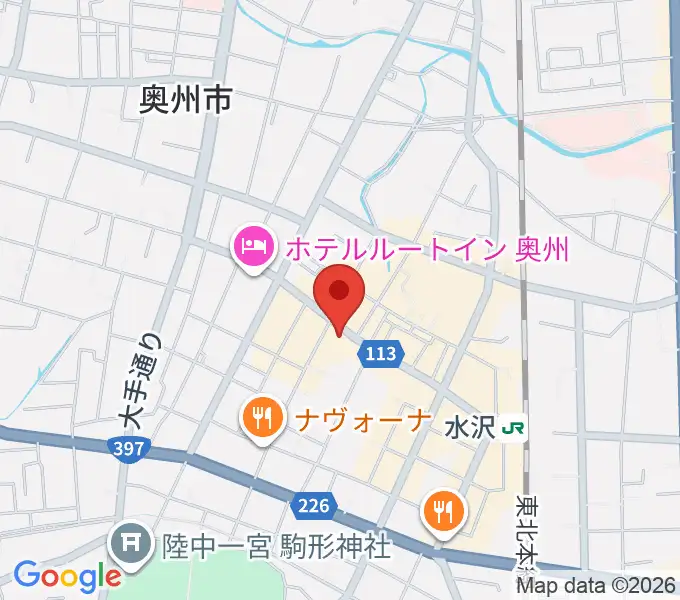 Ａ＆Ｅギター教室の地図