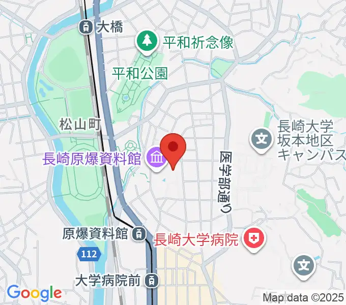 平和会館ホールの地図