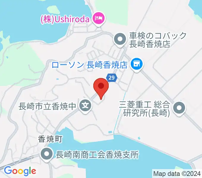 長崎市香焼公民館の地図