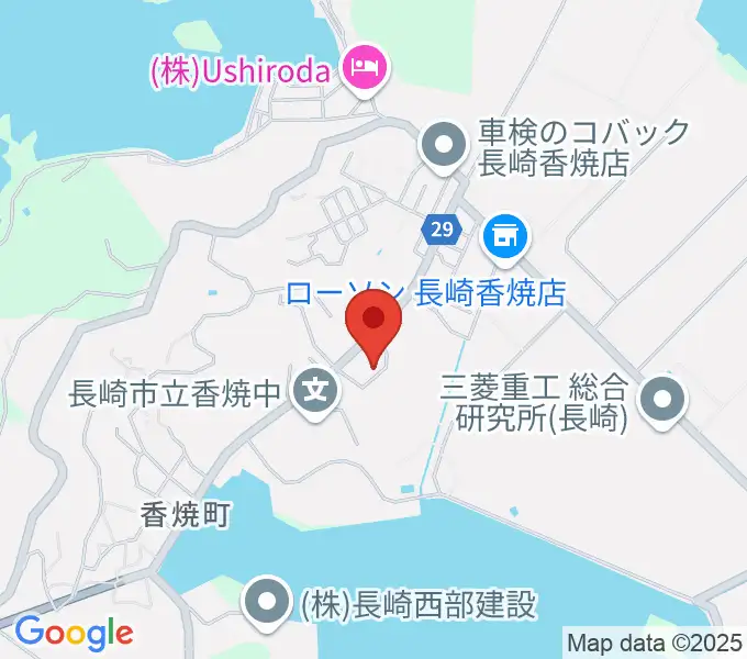 長崎市香焼公民館の地図