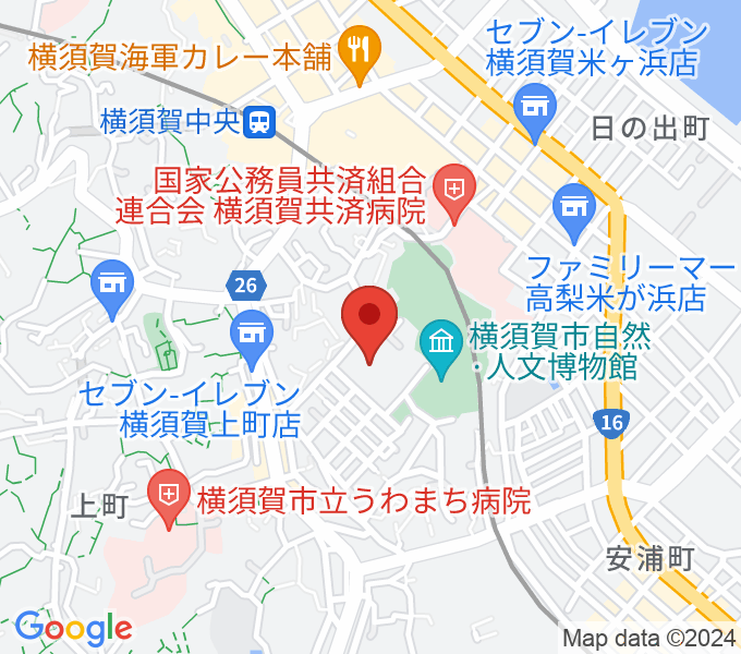 横須賀市文化会館の場所