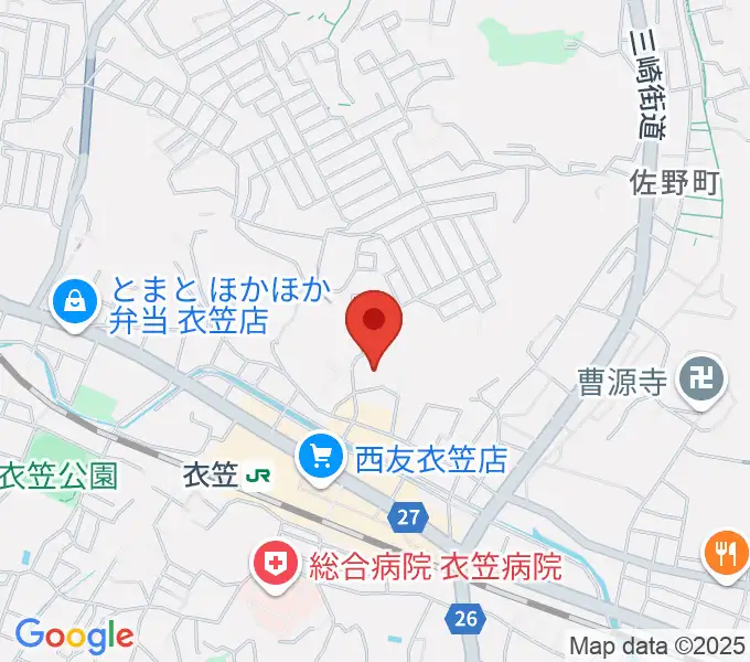 横須賀市はまゆう会館の地図
