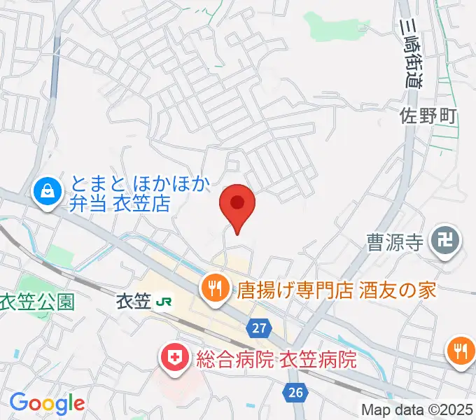 横須賀市はまゆう会館の地図