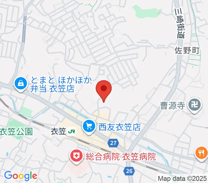 横須賀市はまゆう会館の地図