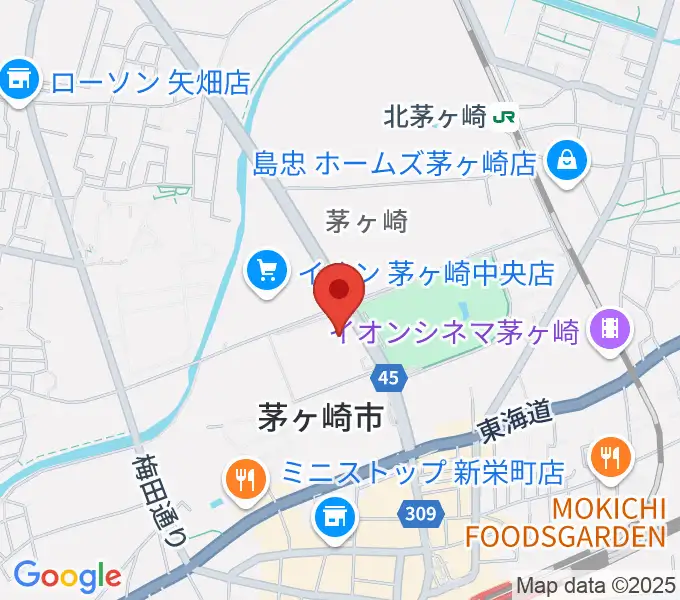 茅ヶ崎市民文化会館の地図