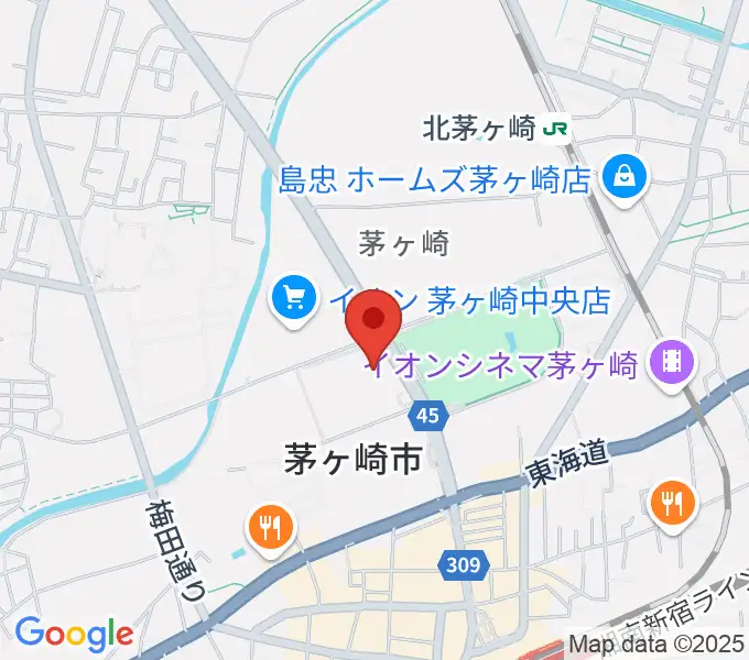 茅ヶ崎市民文化会館の地図