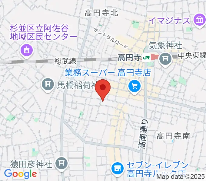 永江楽器の地図