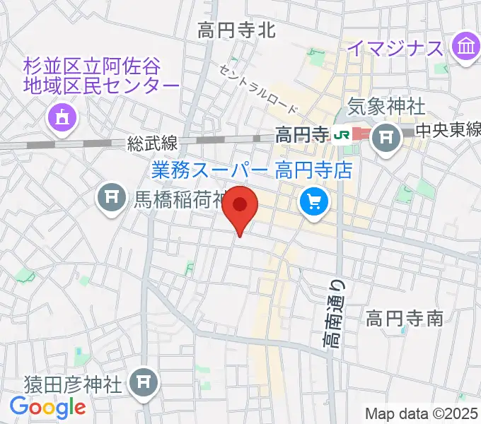 永江楽器の地図