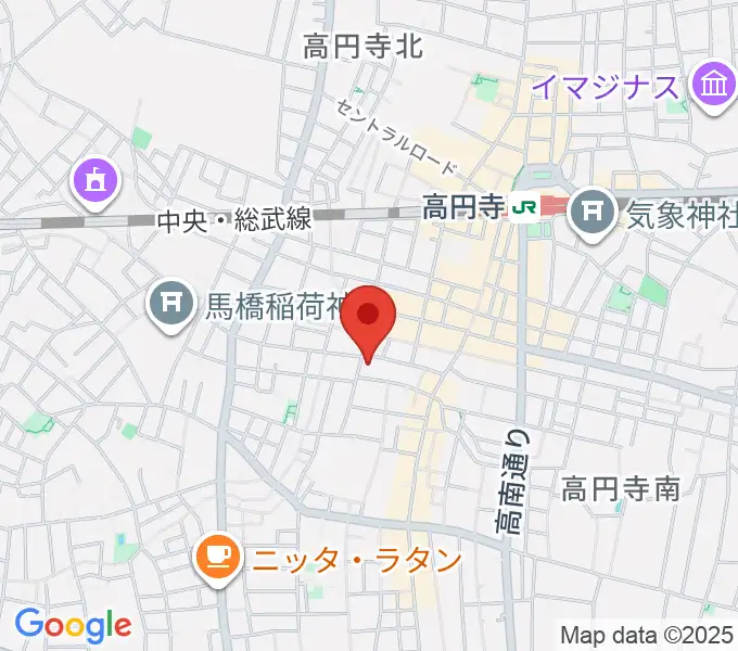 永江楽器の地図