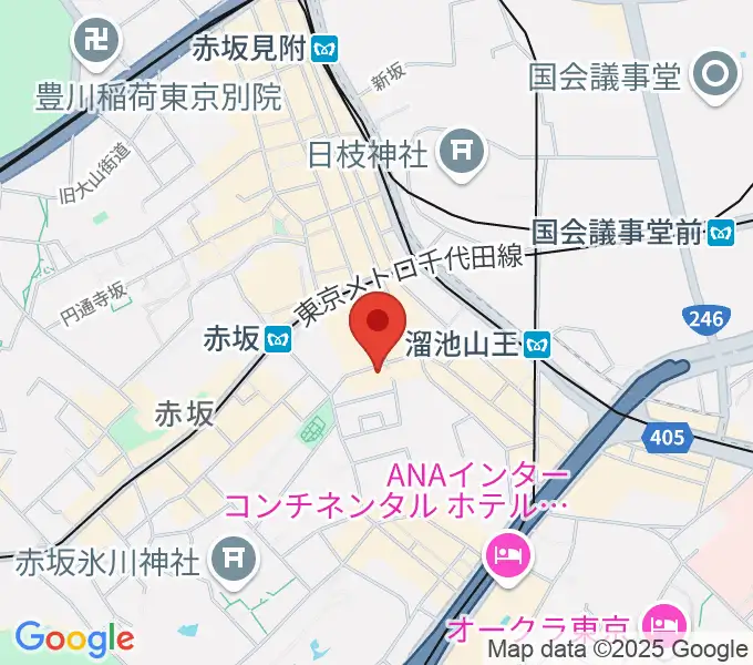 赤坂エルカミーノの地図